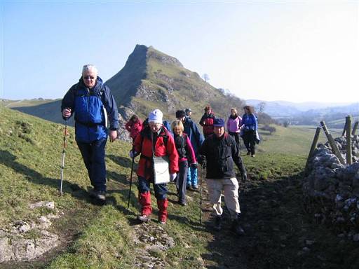 C Party descending Chrome Hill.jpg - C party descending from Chrome Hill on a bright, but icy day